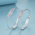 thumbnail image 4 of Collar de Hello Kitty Sanrio, colgante de pulsera de empuje, corazón de melocotón rosa, Gato de cristal, decoración de pareja, regalo para niña, 4 of 4