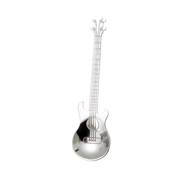 Wovilon Guitar Spoon Set, Tea Spoon Set, Colorful Stainless Steel Tea Dinner Table Mixing Spoon Kit, Dessert Coffee Sugar Spoon For Ice- Cream, Milkshake, Coffee And More