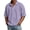 Purple, variant on GrmtClth Men's Waffle Knit Polo Shirts Summer Short Sleeve Tops Classic Collared T-Shirt Fashion Clothing Solid Light Blue S