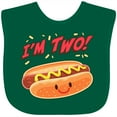 thumbnail image 3 of Inktastic I'm Two Hot Dog Second Birthday Boys or Girls Baby Bib, 3 of 4