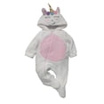 thumbnail image 1 of Mameluco con Gorro Bordado Kiss Unicornio Pompones Baby Kisses Mameluco2306, 1 of 4