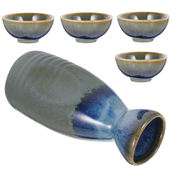 MERRYHAPY Ceramic Sake Cups Set Japanese Style Drinkware for Home and Restaurant Use, and Elegant Design