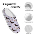thumbnail image 5 of Kdxio Dachshund Dog Women's Men's Slippers Plush Slip-On House Slipper for Winter Indoor Soft Cushion Non-slip Fluffy Slides Slippers-39/40, 5 of 7