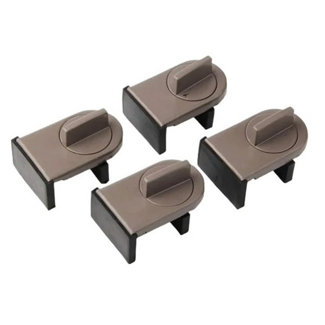 4 Pcs Window Safety Lock Aluminum Alloy Sliding Lock Sliding Door Anti-Theft Lock Adjustable ,Easy to Use