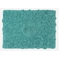 thumbnail image 5 of Home Weavers Bell Flower Collection Bath Rug, 100% Cotton Tufted, Soft & Absorbent, Non-Slip, 17"x24" Rectangle, Gray, 5 of 9