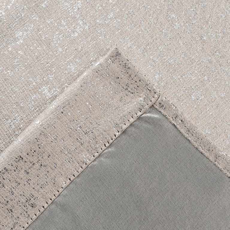 Dainty Home Blackout Grommet Curtains 38"W x 84"L Beige photo 4