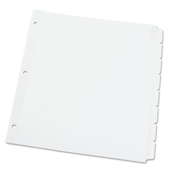 Deluxe Write-On/erasable Tab Index, 8-Tab, 11 X 8.5, White, 1 Set | Bundle of 5 Sets
