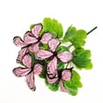 thumbnail image 4 of Artificial Butterfly Flower Bouquet Colorful Faux Stems for Garden Patio Home Wedding Vase Decor Photo Prop,Artificial 5-Branch Butterfly Flower Bouquet,Outdoor Decor for Garden, Wedding(Pink,), 4 of 8