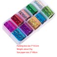 thumbnail image 4 of Seitruly 1 caja de pegatinas de papel de aluminio para uñas de cielo estrellado, pegatinas de transferencia de brillo de uñas de Color caramelo, Type9 NO9 Seitruly MJ12904-03, 4 of 6
