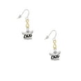 thumbnail image 2 of Delight Jewelry Silvertone BOO Ghost Gold Tone Infinity French Earrings, 2 of 4