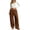 Coffee #69, variant on WULMLEO Women's Wide Leg Sweatpants with Front Seam Detail Elastic Drawstring High Waist Loose Casual Pants with Pockets Beige S