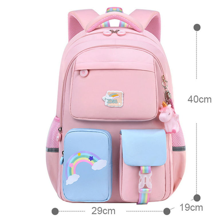 Boassllsa Backpack for Girls, School Bags for Girls, Cute Book Bag with Compartments for Girls Boys, Elementary Middle School Students, School Bag for