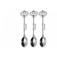 thumbnail image 1 of 3 piezas, juego de cuchara de café retro de aleación de zinc, cuchara de sopa de estilo clave, cuchara de postre, 1 of 2
