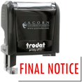 thumbnail image 1 of Self-Inking Final Notice Stamp, Trodat Printy 4911, Press and Print Stamping, Impression Size 5/8" x 1-1/2", Up to 10,000 Impressions - Red Ink, 1 of 10