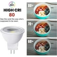thumbnail image 5 of DYstyle 3W MR11 GU4 LED Bulbs 12V AC/DC GU4.0 Bi-Pin Base LED Spotlights 25W MR11 Halogen Bulb Replacement Daylight 6000K for Outdoor Landscape Track Recessed Cabinet Lighting, 5 of 7