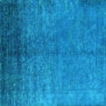 thumbnail image 1 of Ahgly Company Indoor Square Persian Light Blue Bohemian Area Rugs, 7' Square, 1 of 4