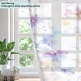 thumbnail image 4 of Yayeee Window Curtains Set of 2 for Living Room Light Filtering 63"x42", Purple Flower Pattern, 4 of 7