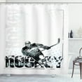 thumbnail image 1 of Ambesonne Hockey Shower Curtain, Professional Goaltender, 69"Wx75"L, Multicolor, 1 of 3