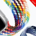thumbnail image 2 of 2 Pack/3pack Braided Solo Loop Sport Bands Compatible for Apple Watch Band 38mm 40mm 41mm soft Stretchy wristband Women Men Elastic strap Compatible for iWatch Series 7/6/SE/5/4/3/2/1, 2 of 8