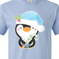 thumbnail image 4 of Inktastic Cute Christmas Penguin in Blue Hat T-Shirt, 4 of 5