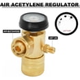 thumbnail image 4 of iMeshbean CGA520 AR-B Air Acetylene Regulator for B Tanks, Acetylene Gauge for Turbo Torch, 4 of 10