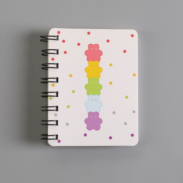 Cuaderno de espiral Rollover A7, cuaderno de espiral, cuaderno de bolsillo, minilibro portátil para estudiantes