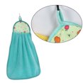 thumbnail image 3 of ENTASSER Hanging Kitchen Towel Cartoon Pure Cotton Thick Coral Fleece dish washing Clothgreen, 3 of 6