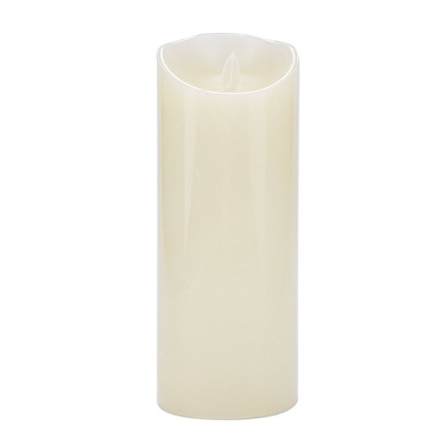 Mini lámpara LED de vela falsa, luces de té con pilas sin llama, iluminación nocturna (20 cm)