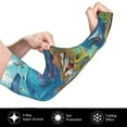 thumbnail image 2 of Kdxio Sea World Print UV Sun Protection Arm Sleeves - Tattoo Cover Up - Basketball Arm Sleeve UPF 50 Cooling for Men Women, 2 of 7