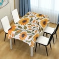 thumbnail image 4 of Yayeee Tablecloths 54" x 72" Rectangle Wrinkle Resistant Party Table Cover, Watercolor Sunflowers, 4 of 8