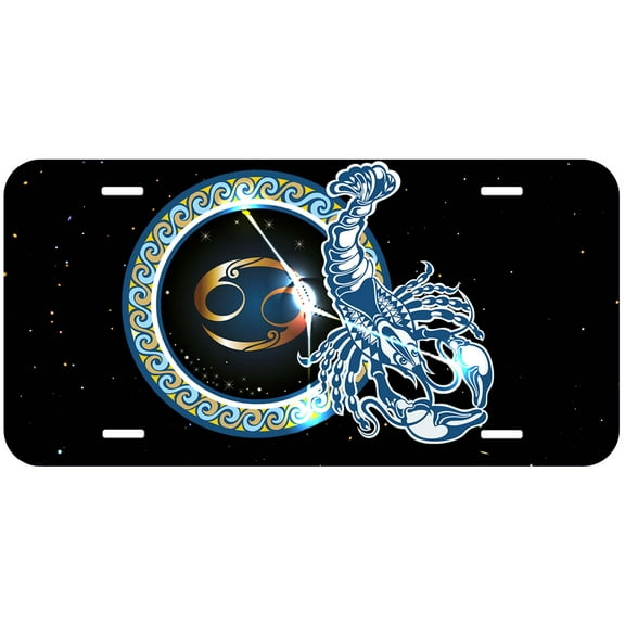 Cancer Zodiac Sign Novelty Car Auto License Plate