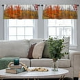 thumbnail image 5 of LALILO Kitchen Curtain Valance Italy Ancient Famous Tourist Rod Pocket Window Curtain 52"x 18" Set of 2, 5 of 7