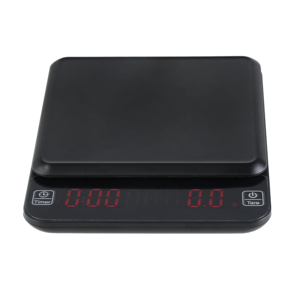 Geemin Precise Electronic Digital Coffee Scale With Timer And Tare Function, 3KG/0.1G Espresso Weighing Tool Kitchen Scales