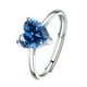 thumbnail image 1 of Anillo de Cristal Corazón de Dama Anillo de Circón en Forma de Corazón para Mujer Accesorio de Moda, 1 of 4
