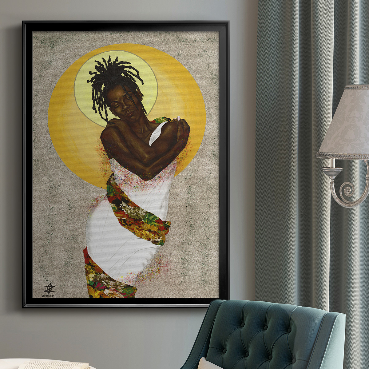 Her Love Premium Framed Print - Ready to Hang
