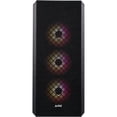 thumbnail image 2 of Gabinete Gamer XPG DEFENDER E-ATX Media Torre 3 FAN Cristal Templado Negro, 2 of 6