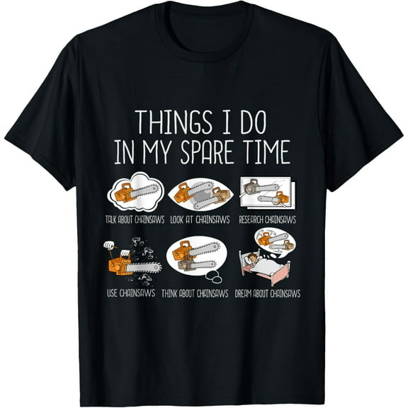 Playful Comfort Tee - Chainsaw Lover Men Woodworker Lumberjack Arborist Chainsaw T-Shirt