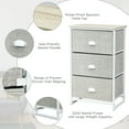 thumbnail image 6 of Gymax 3 Drawer Nightstand Side Table Storage Tower Dresser Chest Home Office Furniture, 6 of 10
