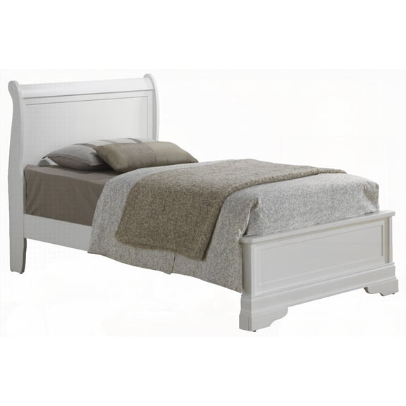 The Timeless White Twin Bed Featuring a Classic Design and Spacious Sleep Area