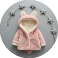 thumbnail image 3 of Vedolay Girl's Coat Girls Cozy Jacket Fall Winter Casual Fuzzy Outwear Coat,Pink 18-24 Months, 3 of 4