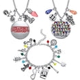 thumbnail image 1 of Strange Thing collar pulseras encanto joyería alfabeto luz Halloween Cosplay joyería para niñas y niños colección TUNC Sencillez, 1 of 4
