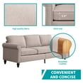 MUZZ Soft Couches Set for Living Room,2 Piece Modular Single Sofa with