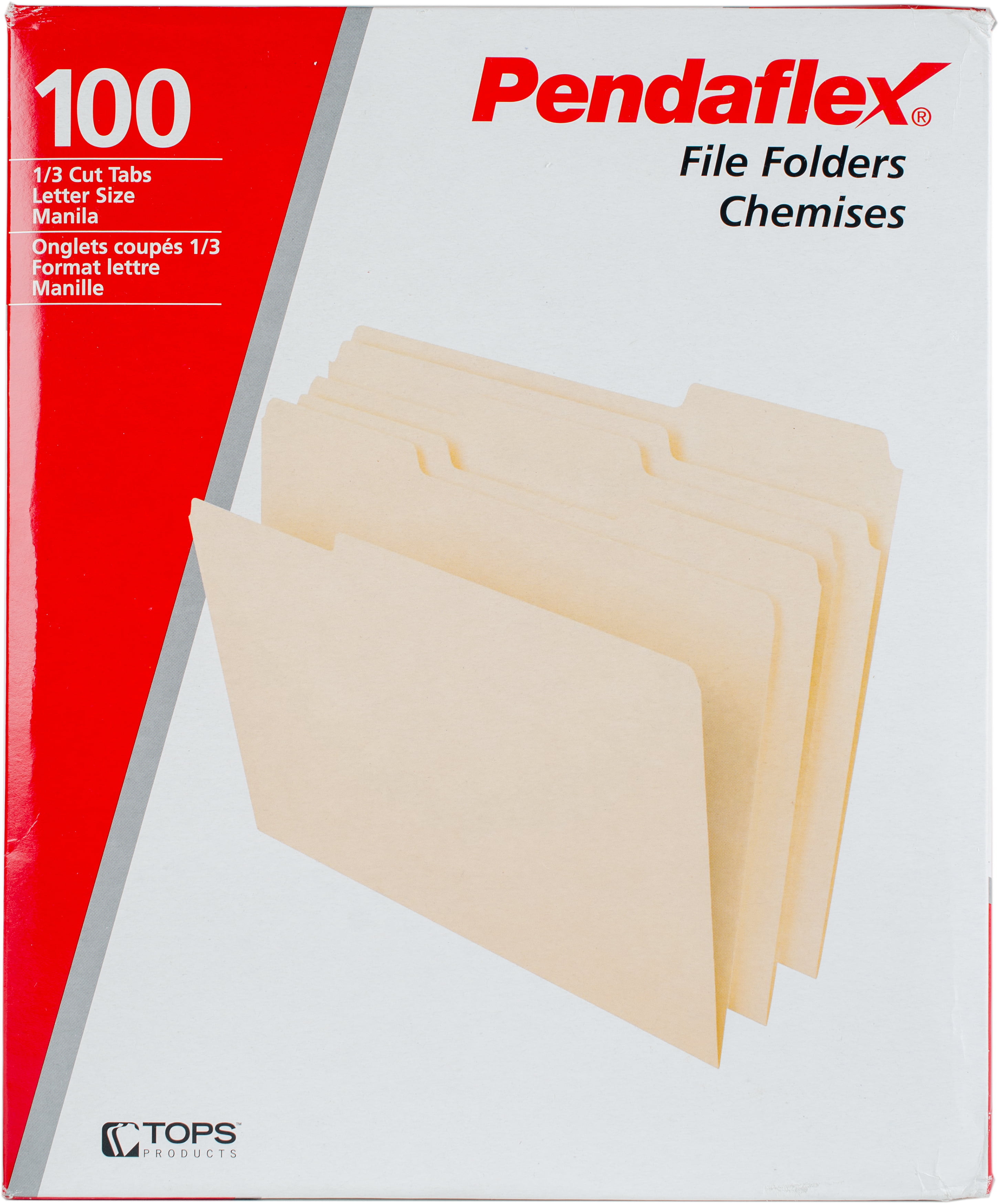 Letter Size 100 Pack Basics File Folders – Manila 
