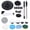 White, variant on Rupoun Electric Handheld Brush Adjustable Extension Handle Powerful Highly Efficient Labor Saving Electric Spin Scrubber for Bathroom Kitchen 9 Heads White, 17.3 inches / 44 cm