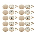 thumbnail image 2 of Abbracc 20 Buttons Sewing Craft Snaps Fasteners Button Coat Jacket DIY Invisible Buttons Khaki, 2 of 3