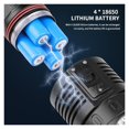 thumbnail image 3 of Dive Light Diving - Dive Flashlight Super Bright Underwater Flashlight For Diving IPX8 Waterproof Submersible Flashlight ,Portable, 3 of 6