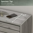 thumbnail image 2 of Shoe Storage Cabinet with 3 Flip Drawers, Slim Shoe Cabinet for Entryway, Hidden Shoe Organizer, Wooden Narrow Shoe Rack Cabinet with Removable Shelf, Louver Door, Grey, 2 of 14
