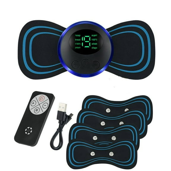 Lymphatic Drainage Massager,Neck Massager Cervical Massager,Full Body Pain Relief Therapy Device for Neck Back Aches with 5pcs Gel Pads
