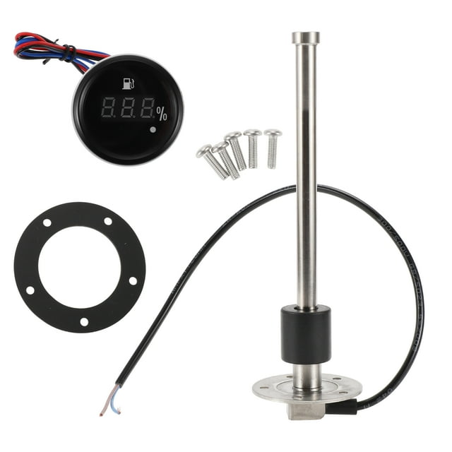 Kit de unidad de envío de combustible y medidor Unique Bargains Unidad de envío de combustible para barco Unidad de envío marino de combustible Longitud de 8.86" Tono metálico 1 juego 0-190 Ohm
