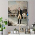 thumbnail image 4 of Vintage Ice Skating Portrait Canvas Wall Art，Winter Scene Decor for Living Room Bedroom Office Hallway Study, 4 of 8